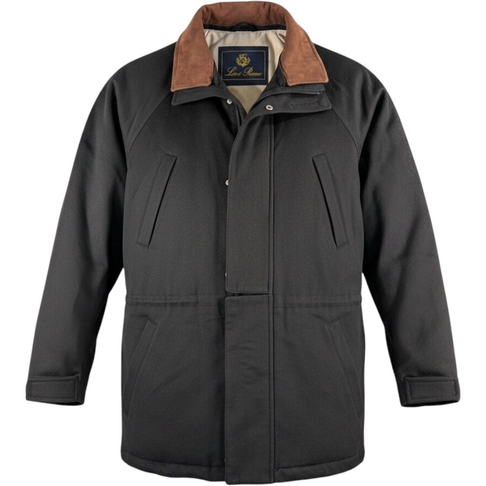 Loro Piana Icer Storm System 100% Cashmere Vintage Jacket Mens Medium Black